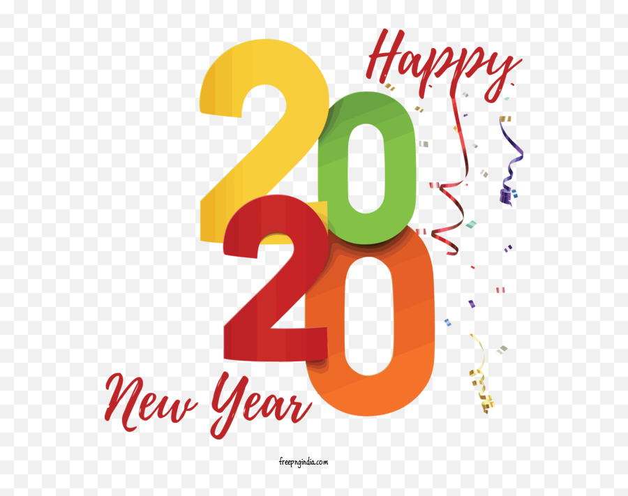 New Year Text Font Logo For Happy New Year - Happy New Year Emoji,Happy New Year Logo