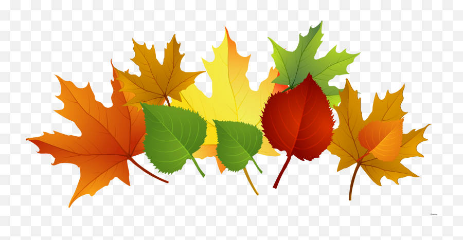 Falling Leaves Clipart Png - Colored Leaves Clipart Emoji,Fall Leaf Clipart