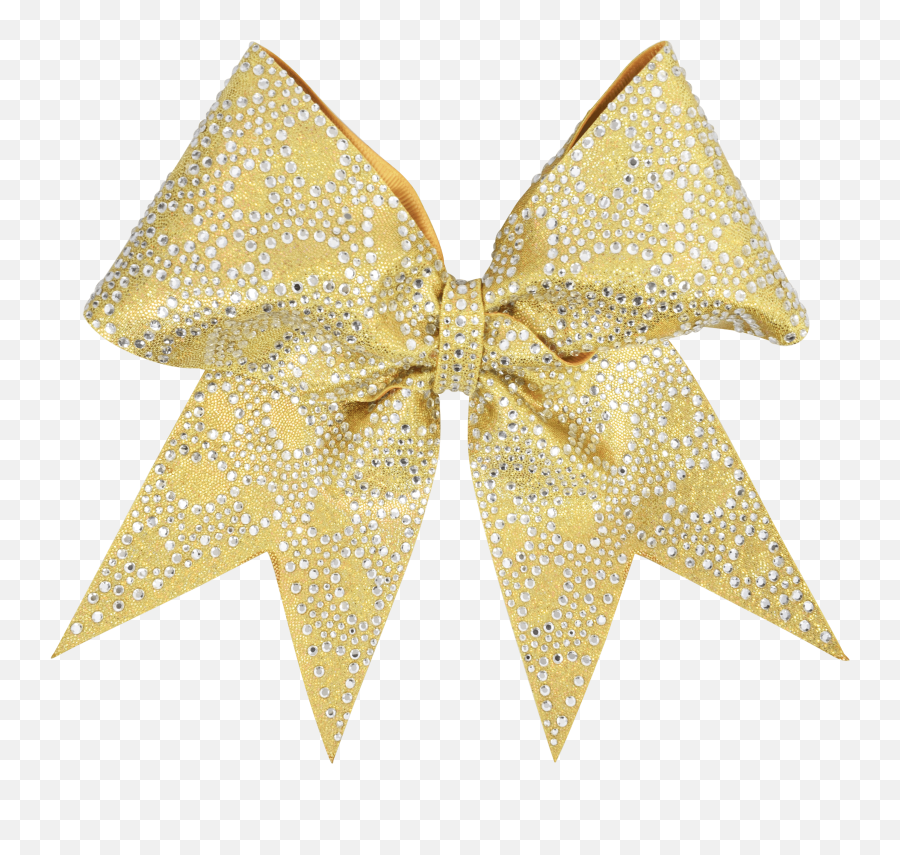 Gold Ribbon Bow And Arrow Hair Metal - Gold Png Download Gold Cheer Bow Transparent Emoji,Cheer Bow Clipart