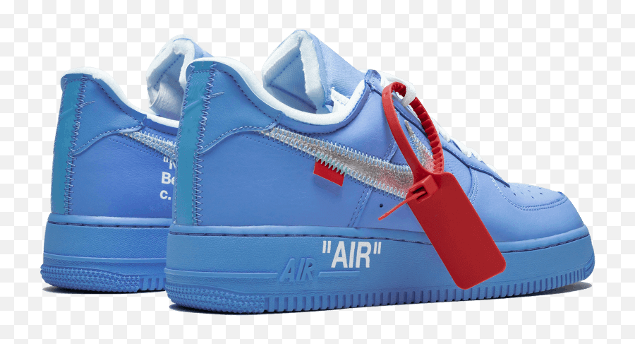 Nike Air Force One Png - Nike Air Force 1 Off White Bleu Emoji,Air Force Clipart