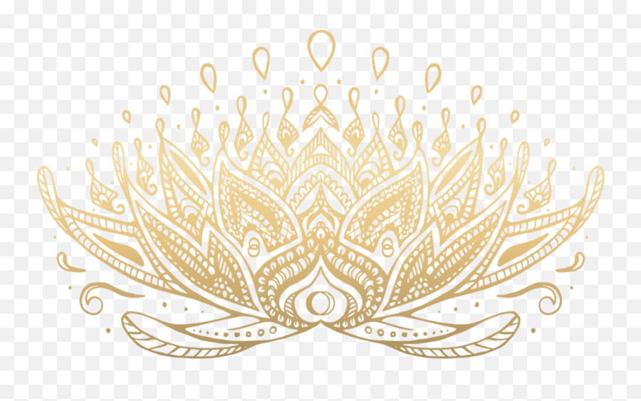 Lotus - Gold Indian Lotus Gold Png Full Size Png Download Emoji,Gold Pattern Png