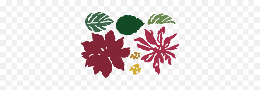 Layered Poinsettia Dies U2013 Ldrs Creative Emoji,Poinsettia Transparent Background