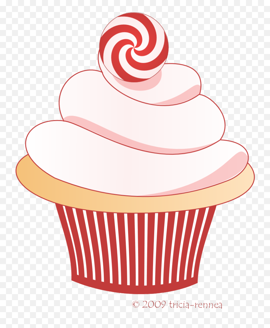 Library Of Christmas Cupcake Jpg Black - Cupcake Png Clipart Emoji,Cupcake Clipart