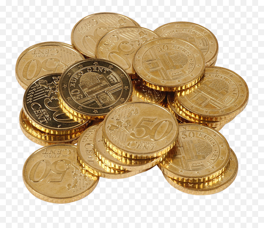 Transparent Euro Cents Png Clipart Emoji,Coins Clipart