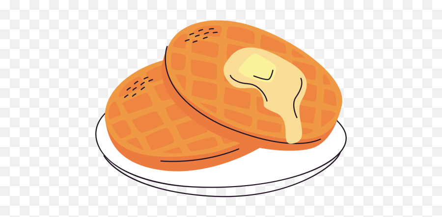 Waffle Stickers - Free Food And Restaurant Stickers Emoji,Waffles Transparent