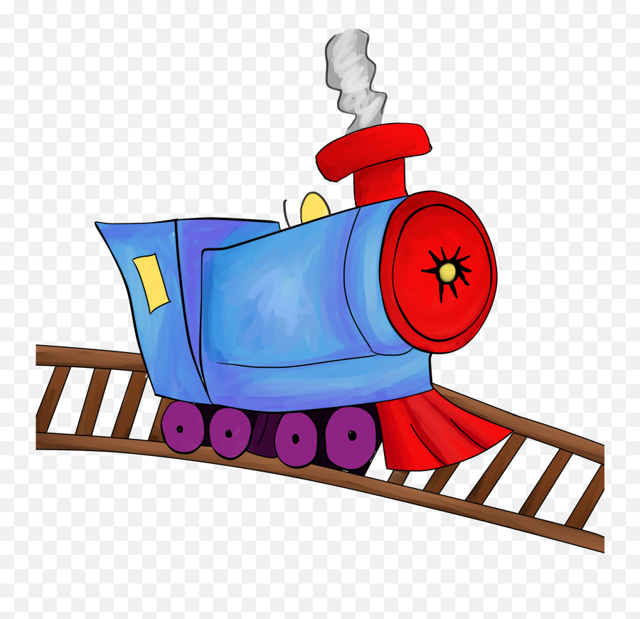 Train Free To Use Clip Art 5 - Train On Rail Clipart Png Emoji,Train Clipart