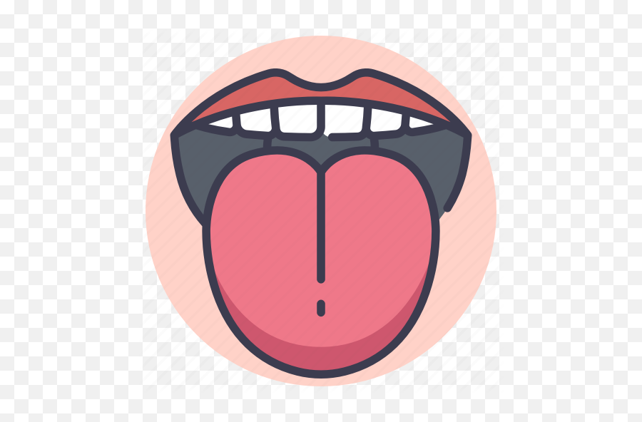 Body Human Lips Mouth Teeth Tongue - Tongue Png Flat Icon Emoji,Tongue Clipart
