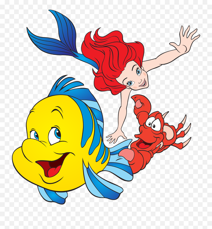 Little Mermaid Flounder Silhouette - High Resolution Ariel Mermaid Hd Emoji,Little Mermaid Clipart