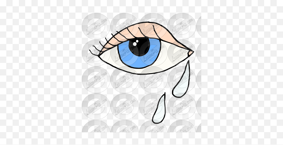 Tear Picture For Classroom Therapy - Girly Emoji,Tears Clipart