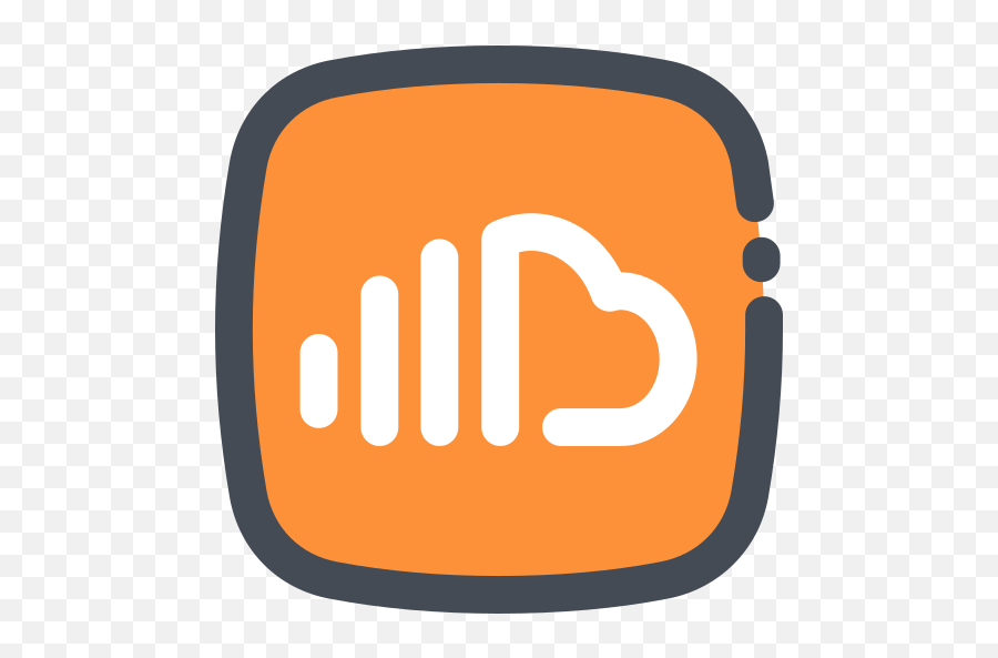 Social Media Logo Soundcloud Free Icon Of Social Media - Big Emoji,Soundcloud Logo