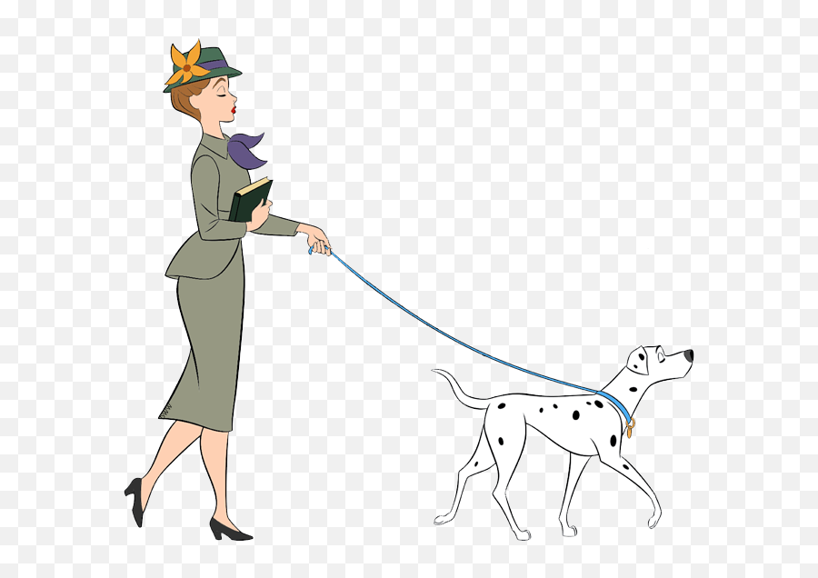 Roger Anita And Nanny Clip Art Disney Clip Art Galore Emoji,Dog Walking Clipart