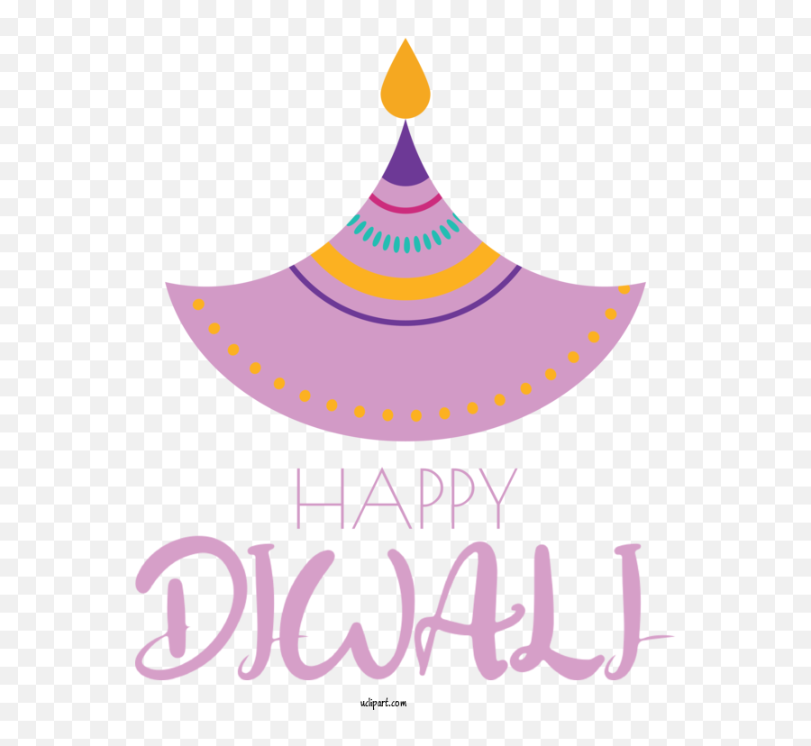 Holidays Party Hat Design Logo For Diwali - Diwali Clipart Emoji,Birthday Hat Clipart Transparent Background