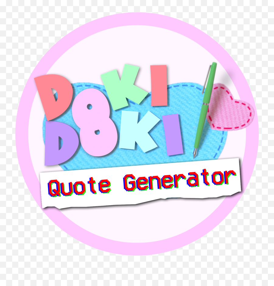 Ddlc Quote Generator Emoji,Logo Generator
