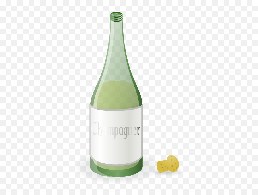 Champagne Bottle Clip Art At Clkercom - Vector Clip Art Emoji,Alcohol Clipart