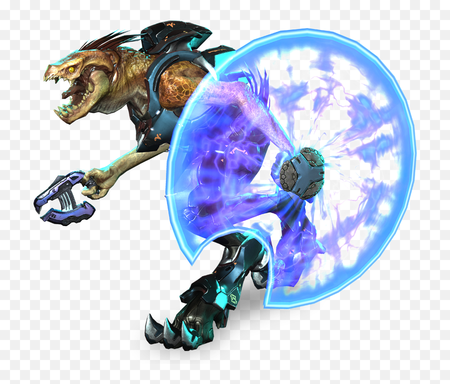Halo Video Game Clipart 4 By Shawn - Halo Alien With Shield Halo Jackal Png Emoji,Halo Clipart