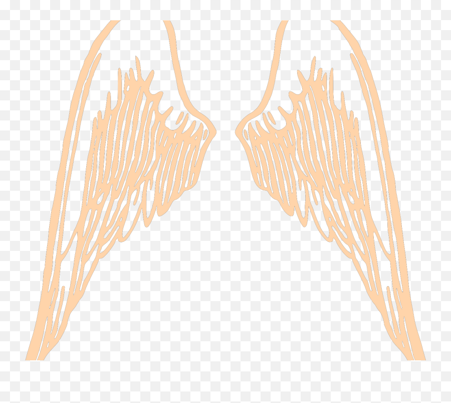 Orange Angel Wings Svg Vector Orange Angel Wings Clip Art - Language Emoji,Angel Wings Clipart