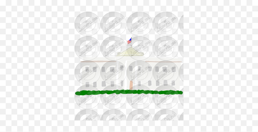 White House Stencil For Classroom - Horizontal Emoji,White House Clipart