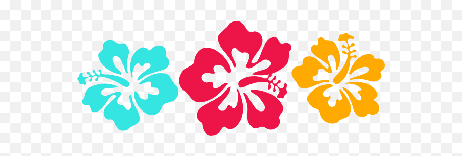 Hawaiian Flower Hibiscus Flower Clipart - Hawaiian Flowers Clip Art Borders Emoji,Hawaiian Flower Clipart