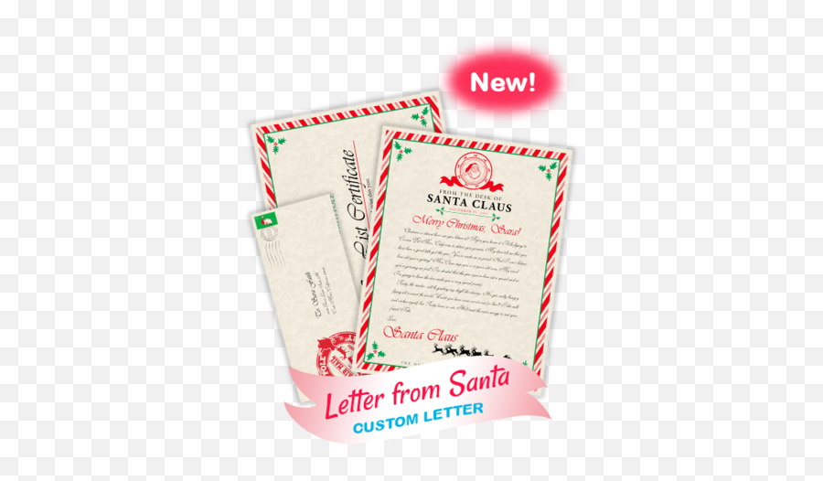 Official North Pole Santa Letter Santa Letter Holiday - Membrete Al Polo Norte Emoji,North Pole Clipart