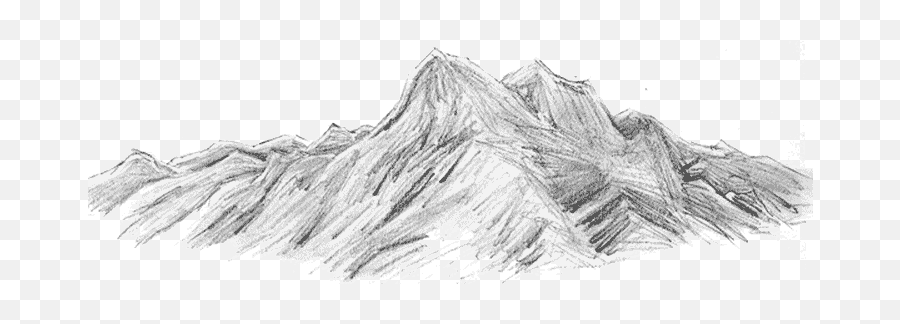 Download Hd Collection Of Free Mountains Plain Download On - Mountain Range Pencil Sketch Emoji,Mountain Range Png