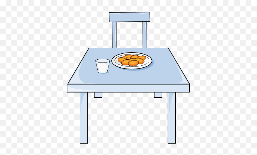 Cookies - Cookie On The Table Emoji,Table Clipart