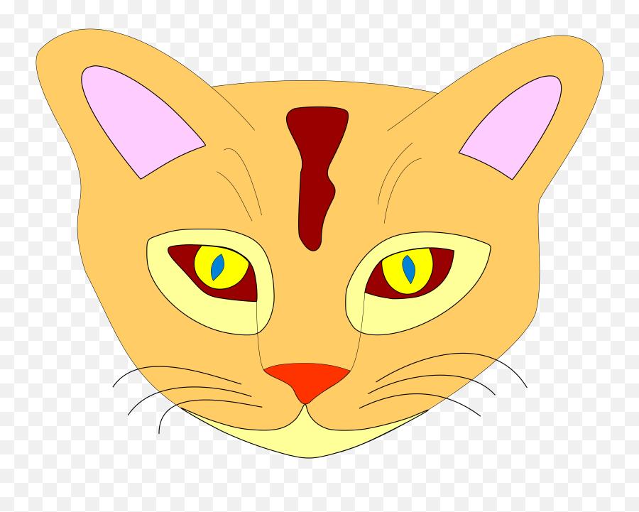 Cat Face Png Svg Clip Art For Web - Cat Svg Color Emoji,Cat Face Png