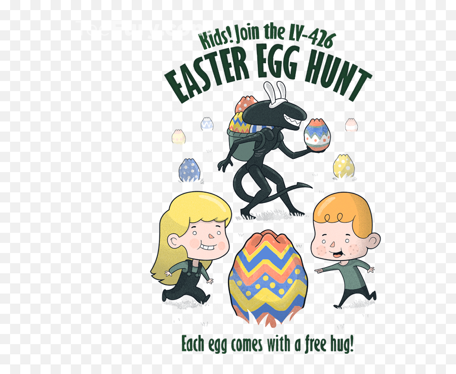 Alien Easter Egg Hunt - Xenomorph Easter Egg Emoji,Easter Egg Hunt Clipart