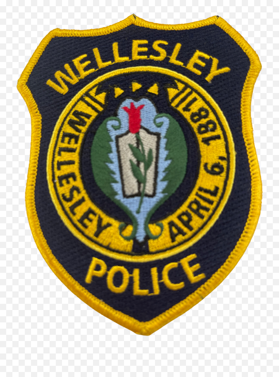 Wellesley Ma Police Patch Black - Princess Of Wales Memorial Fountain Emoji,Elles Logo