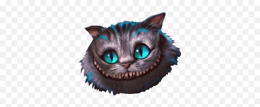 Top Cheshire Cat Gif Stickers For Android U0026 Ios Gfycat - Alice In Wonderland Cat Gif Png Emoji,Cheshire Cat Png