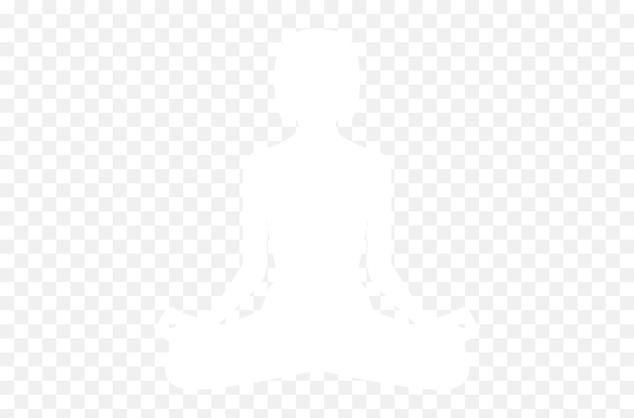 Download Meditation Silhouette Png - Yoga Logo Png White Emoji,Meditation Png