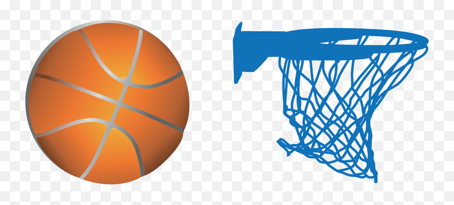 Library Of Basketball Hoop And Ball - Transparent Basketball Ring Vector Emoji,Basketball Hoop Clipart