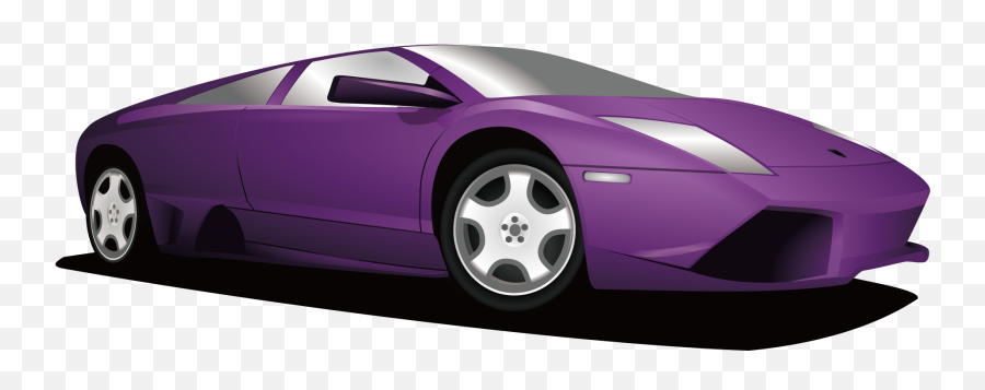 Sports Car Lamborghini - Purple Lamborghini Png Download Emoji,Lamborghini Transparent Background