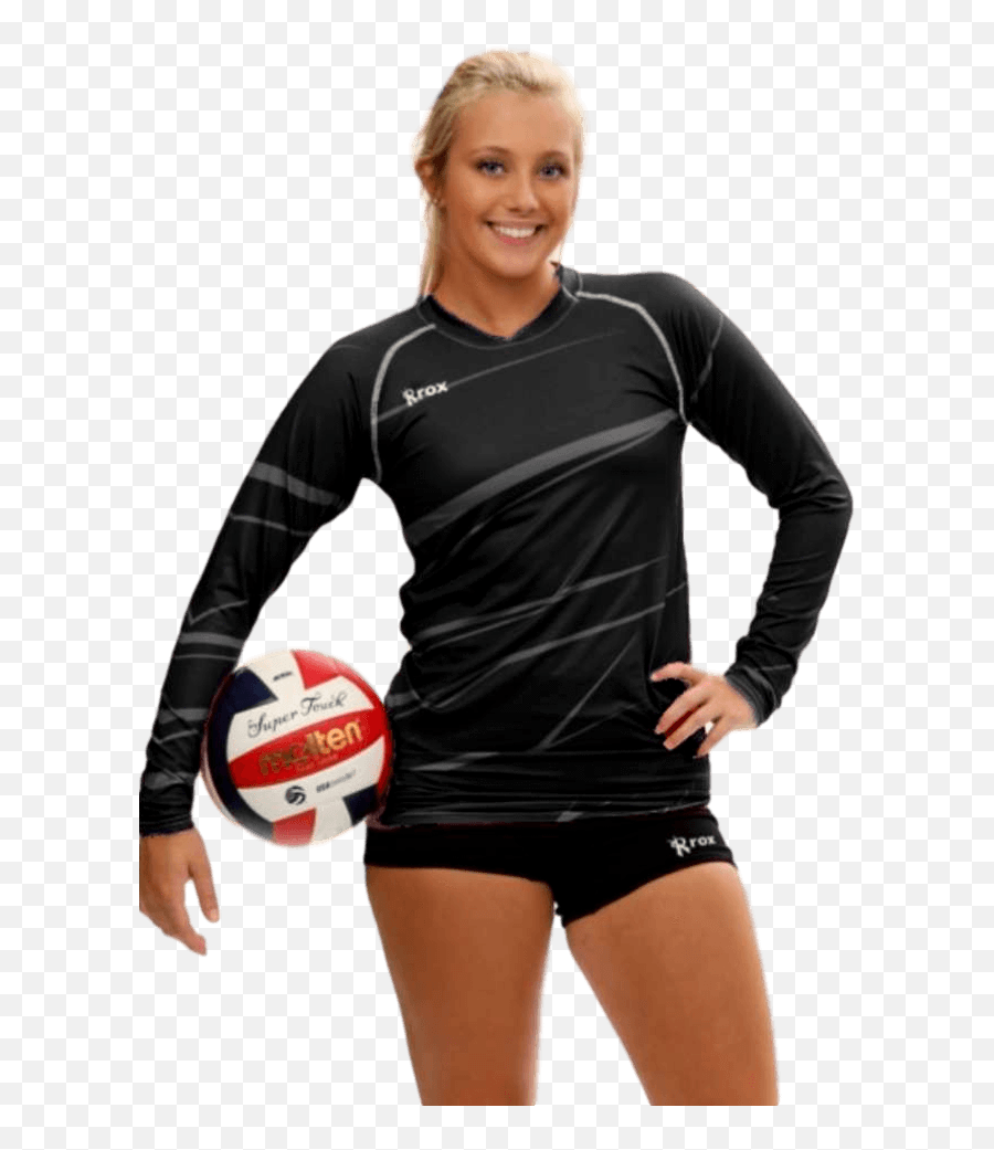 Monochrome Black Volleyball Jersey 1111 Emoji,Female Volleyball Player Clipart