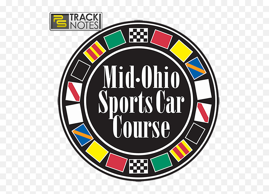 Mid - Ohio Sports Car Course Track Notes Hard Copy Digital Emoji,Sports Car Logo