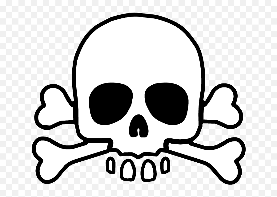 Library Of Transparent Library Cross And Skull Bones Png - Skull And Crossbones Png Emoji,Skull Transparent
