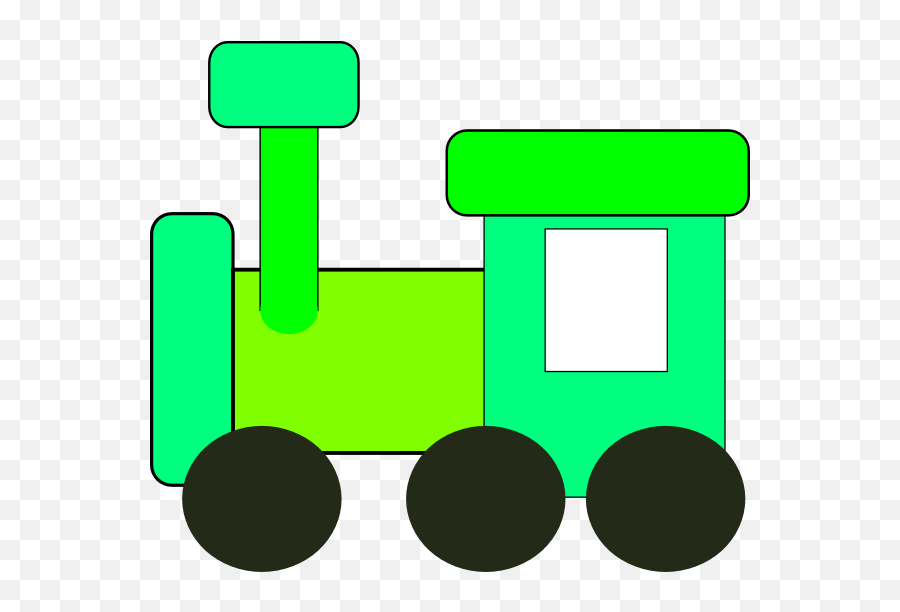 Green Train Clip Art At Clker - Green Train Clipart Emoji,Train Clipart