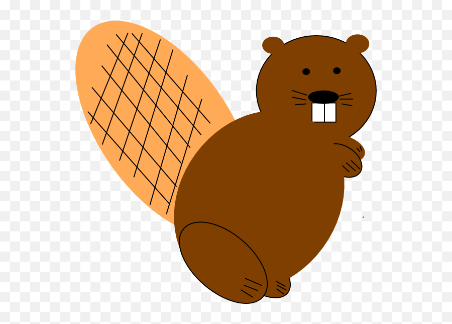 Beaver Clipart Simple - Clipart Beaver Png Emoji,Beaver Clipart