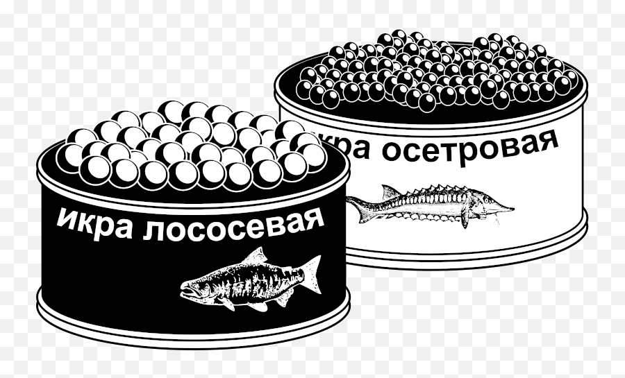 Openclipart - Clipping Culture Caviar Black And White Clipart Emoji,Canned Food Clipart
