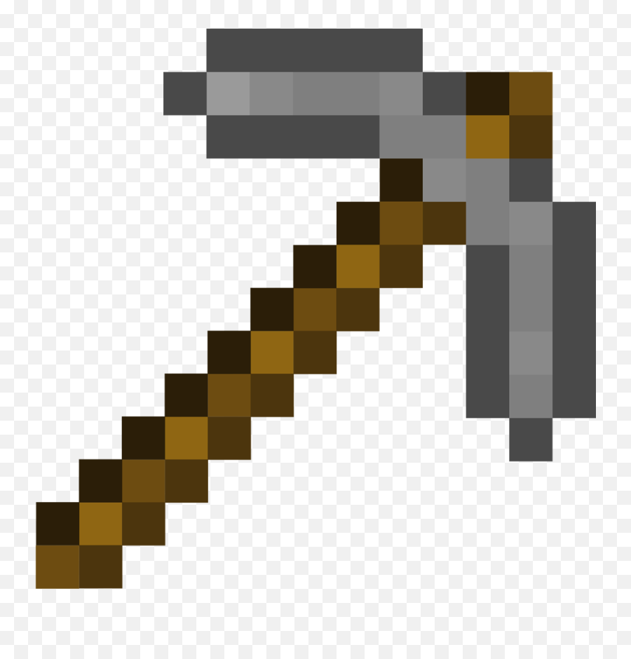 Download Minecraft Stone Pickaxe Png - Transparent Minecraft Stone Pickaxe Emoji,Minecraft Pickaxe Png