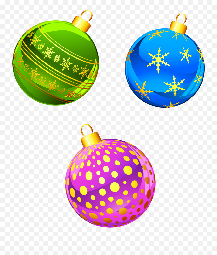 Transparent Christmas Ornaments Clipart - Christmas Decorations Clipart Emoji,Christmas Ornament Clipart