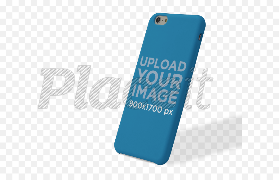 Phone Case Mockup Of An Iphone 6 Leaning Over A Null Background A10231 - Mobile Phone Case Emoji,Transparent Iphone 6 Plus Cases
