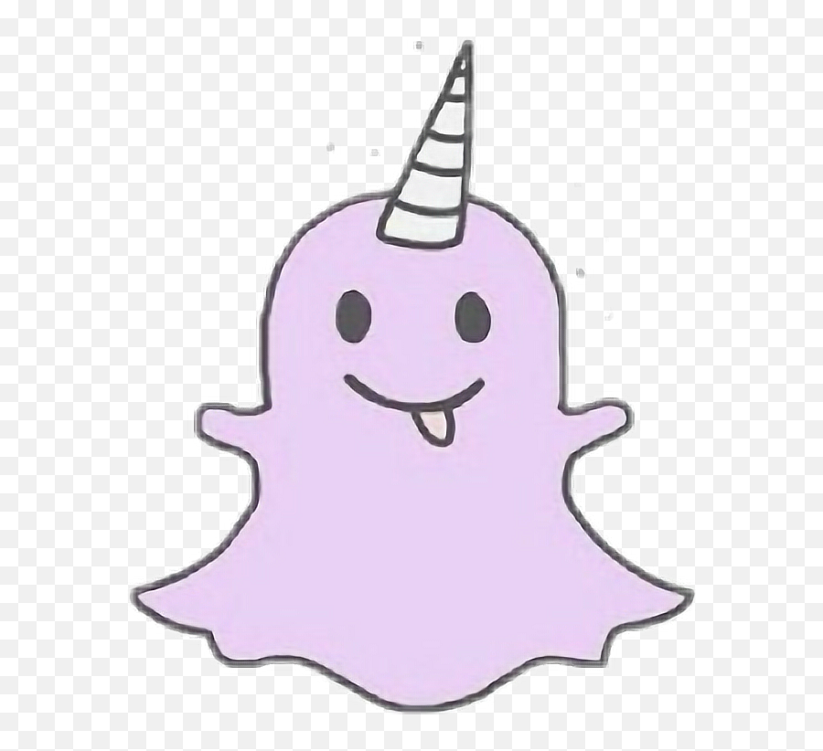 Download Ghost Of Snapchat Snapchat Sweet Ghost Pink Unicorn - Happy Emoji,Snapchat Logo