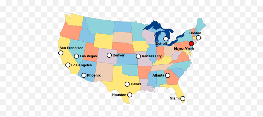 Download Hd Klik Locations - Us Map Map Of Best Emoji,U.s.map Png