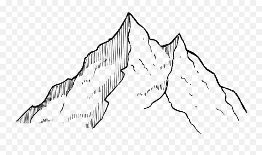 Transparent Mountain Clip Art Pngimagespics Emoji,Mountains Black And White Clipart
