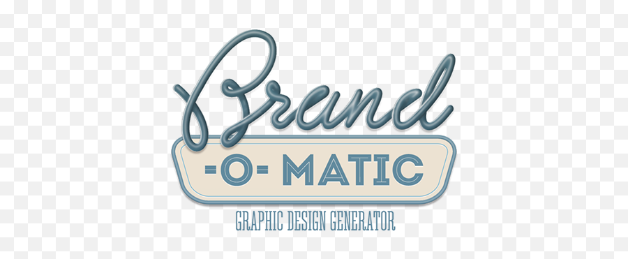 Brand - Omatic Automatic Logo Generator On Behance Speed Meeting Emoji,Logo Generator