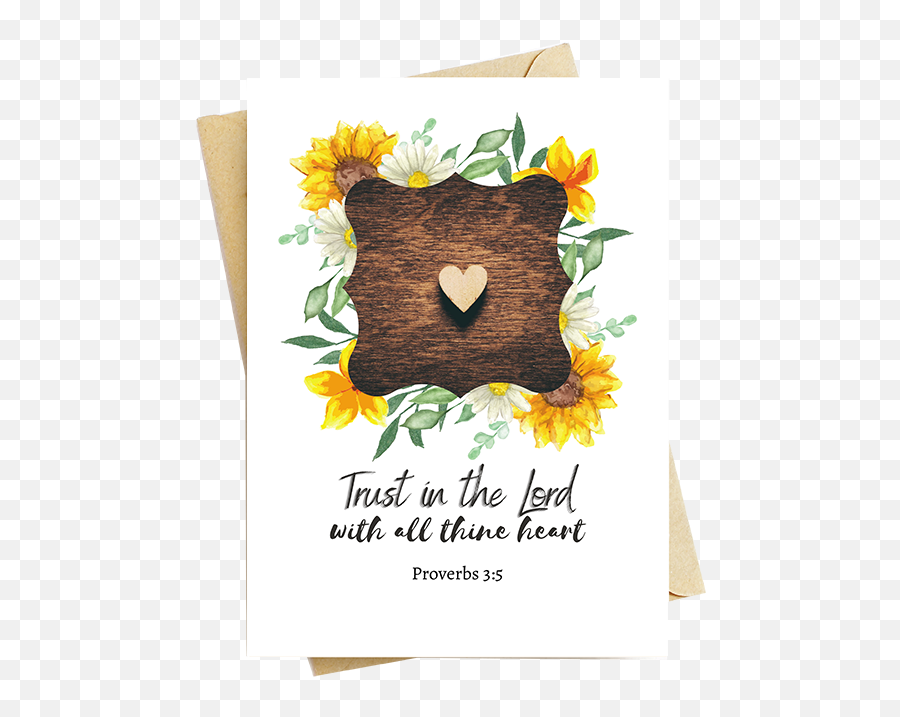 Trust In The Lord - Note Card Set Emoji,Bible Verses Clipart