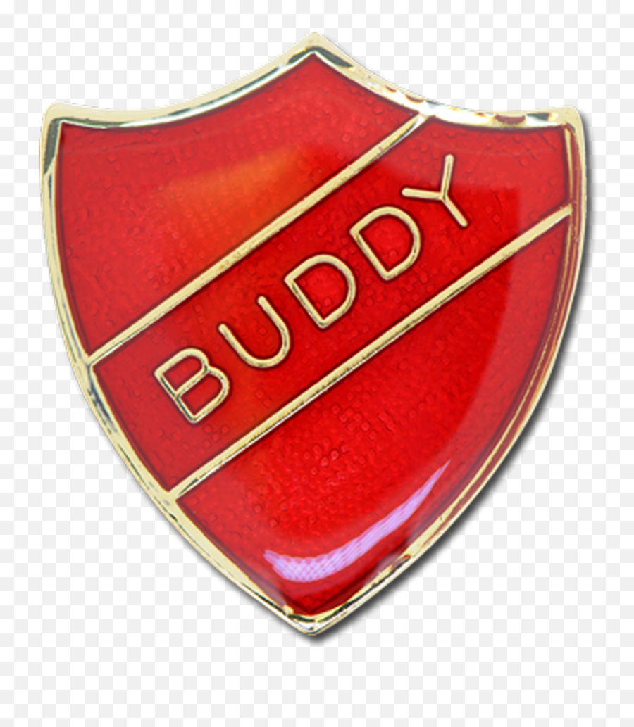 Buddy Red Shield Pin Badge Emoji,Red Shield Logo