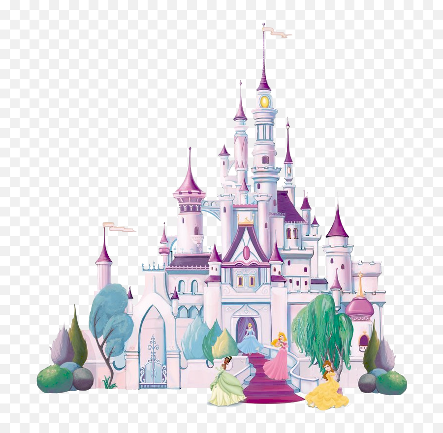 Disney Castle Clipart 4823 Clipartion - Disney Castle Png Emoji,Disney Castle Clipart