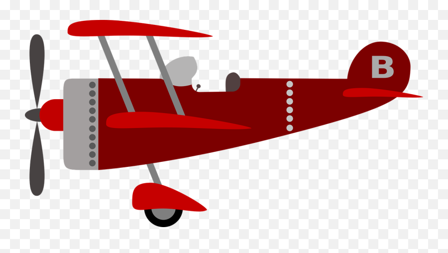 Plane Clipart Red Plane Red Transparent Free For Download - Red Airplane Clipart Png Emoji,Plane Clipart