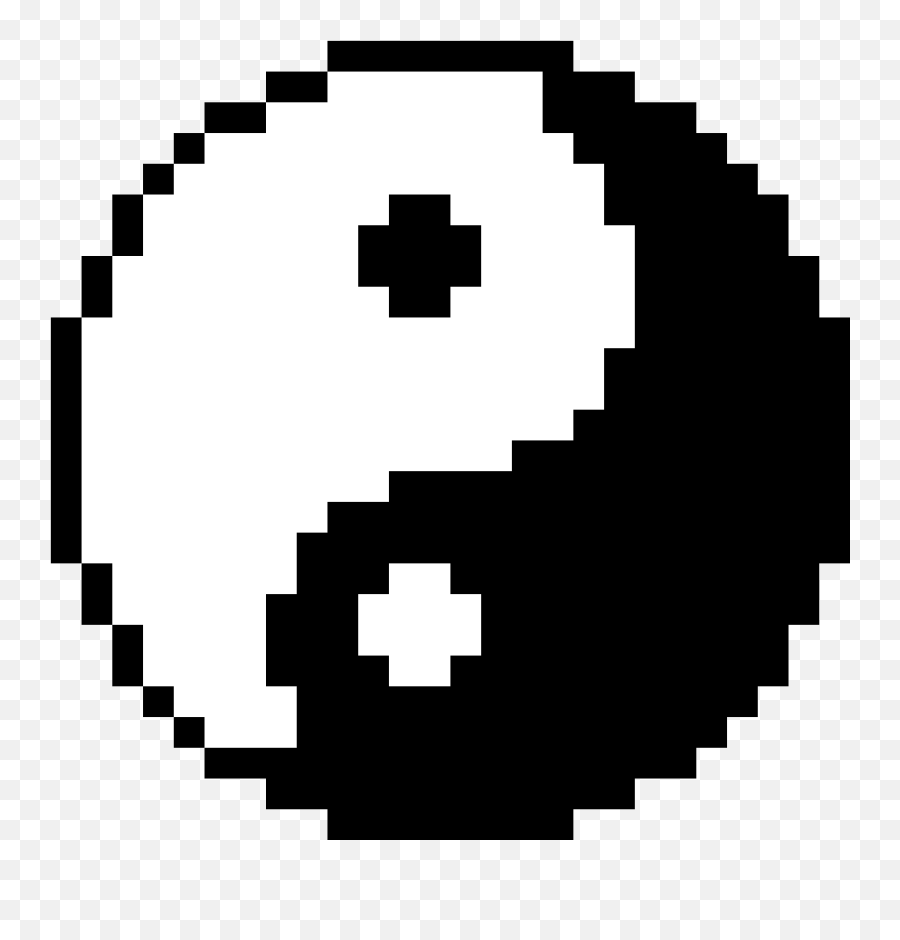Download Yin Yang - Pixel Art Yin Yang Emoji,Yin And Yang Png